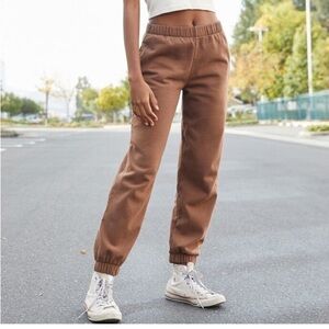 Brandy Melville John Galt Brown Rosa Joggers S/M